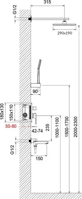 Душевая система TIMO Selene хром (SX-3069/00SM (1013))