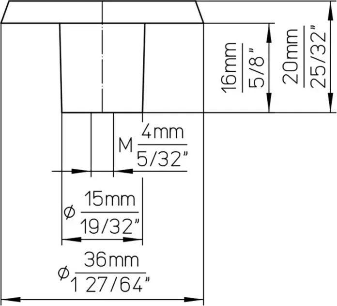 Ручка дверная Siro мебельная 918-38ZN5
