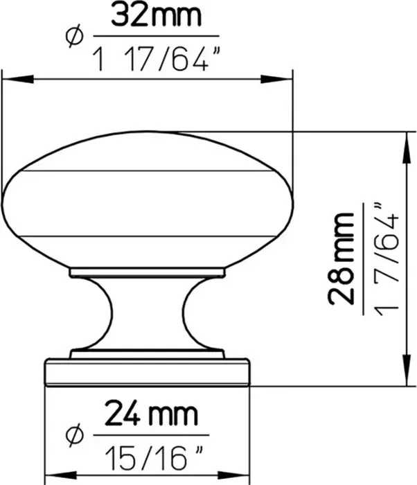 Ручка дверная Siro мебельная 1533-33ZN10