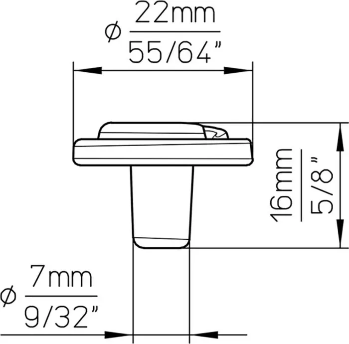 Ручка дверная Siro мебельная 1315-22ZN10