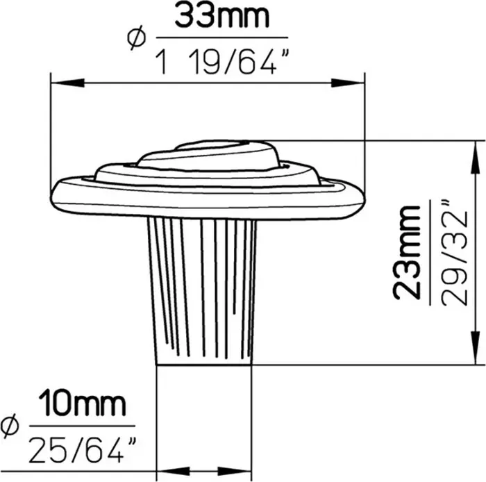 Ручка дверная Siro мебельная 1368-33ZN36
