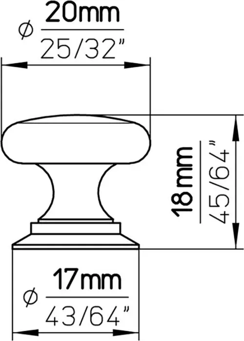 Ручка дверная Siro мебельная 527-20MS3