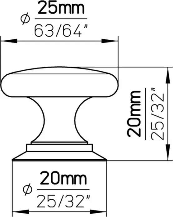 Ручка дверная Siro мебельная 527-25MS1