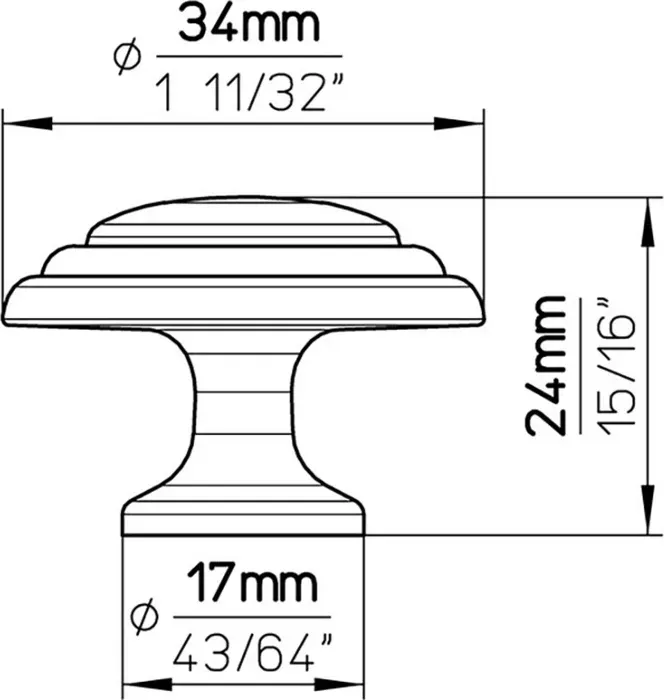 Ручка дверная Siro мебельная 489-35ZN10