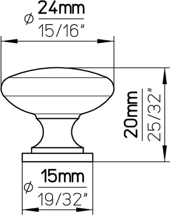 Ручка дверная Siro мебельная 487-24MS1