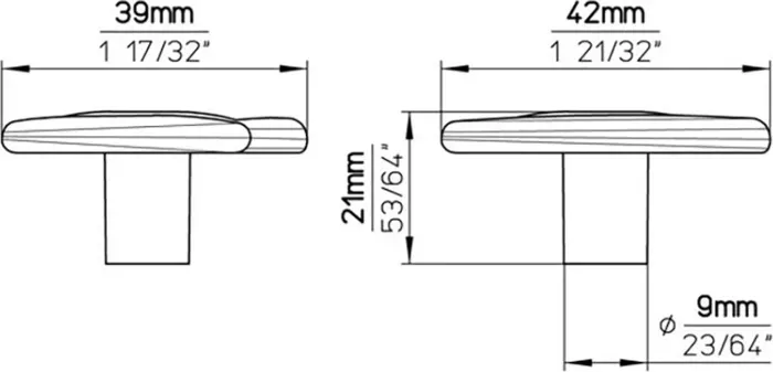 Ручка дверная Siro мебельная 1058-40ZN28