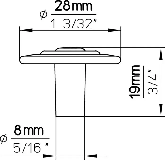 Ручка дверная Siro мебельная 920-28ZN10