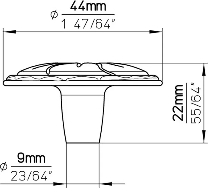 Ручка дверная Siro мебельная 1048-44ZN10