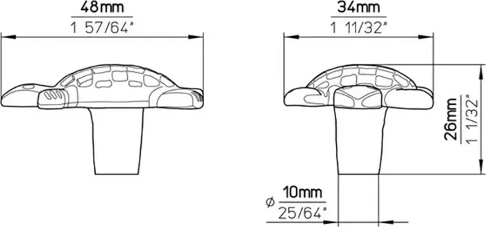 Ручка дверная Siro мебельная 1049-48ZN28