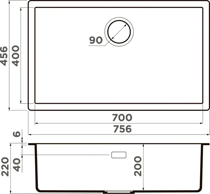 Мойка кухонная OMOIKIRI Yamakawa 75 Integra-CN canyon (4997274)