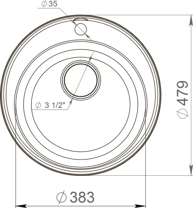 Мойка кухонная Reflection Arena RF0148GR серая
