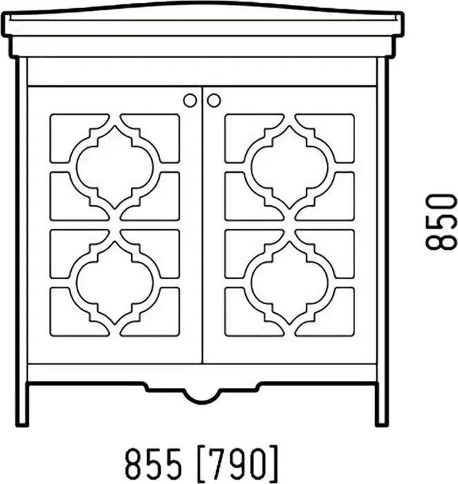 Тумба под раковину Corozo Манойр 79х46 белая (SD-00000970)