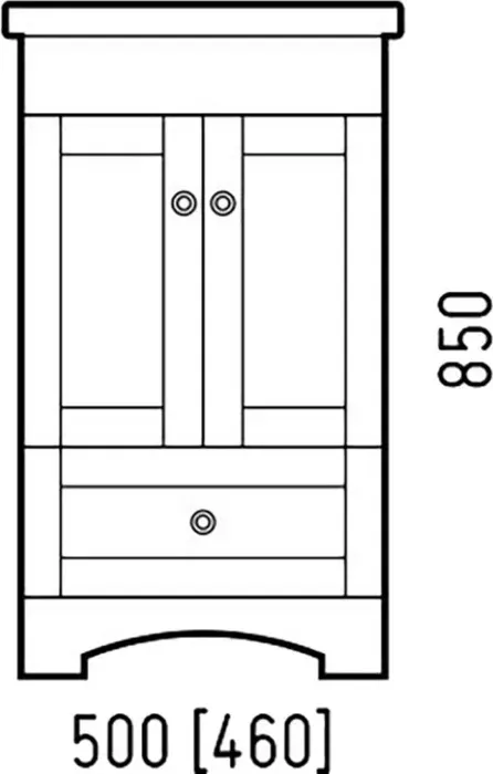 Тумба под раковину Corozo Техас 46х38 белая (SD-00000994)