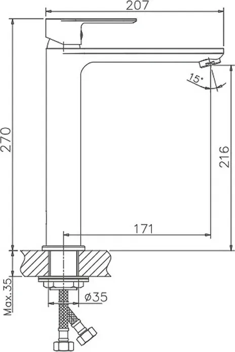 Смеситель для раковины Haiba HB505-8 белый/хром (HB11505-8)