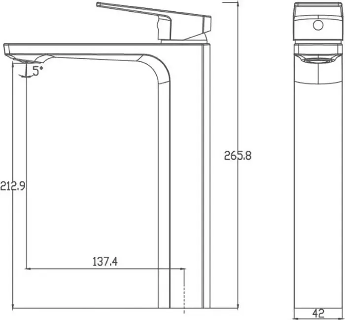 Смеситель для раковины Haiba HB810 хром (HB11810)