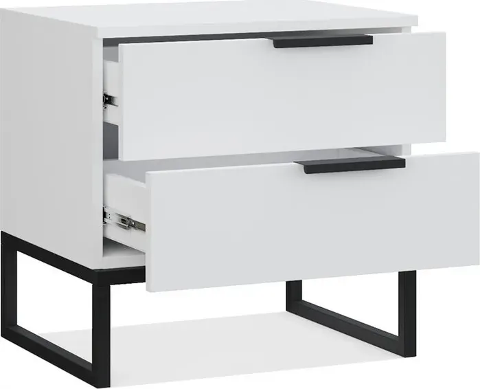 Тумба прикроватная Mebel Ars Бруклин 7 Белый (TUA1-1) Прикроватная тумба 7