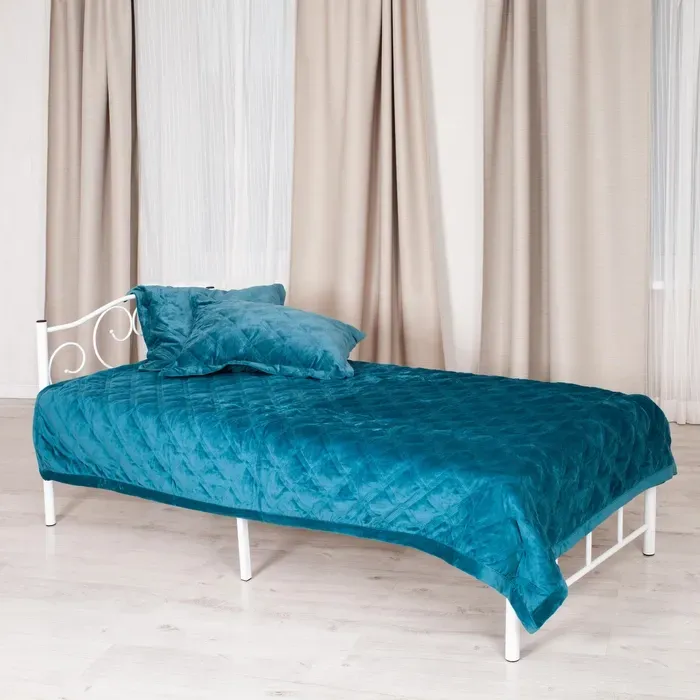 Кровать TetChair MALVA (mod. 9303) металл, 90*200 см (Single bed), White (белый)
