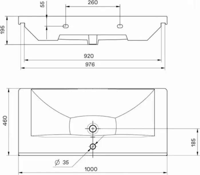Раковина мебельная Sanstar Santek Миранда 100 (4640021623596)
