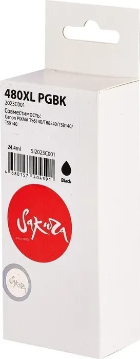 Картридж Sakura 2023C001 (480XL PG Black ) для Canon, черный, 24,4 мл., 600 к.