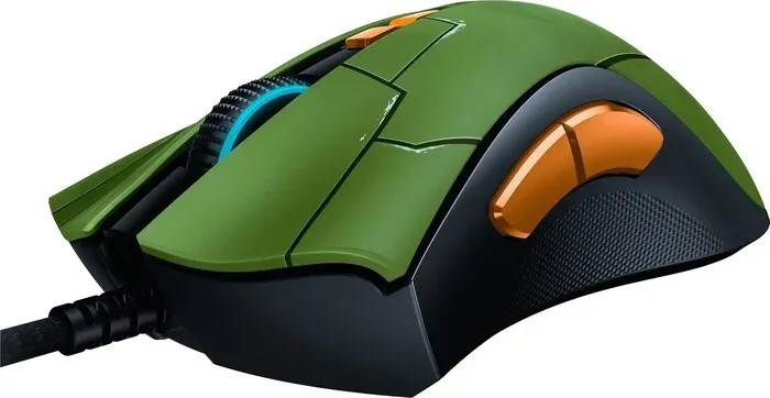 Мышь проводная Razer DeathAdder V2 - HALO Infinite black/green (USB, оптическая, 20000dpi) (RZ01-03210300-R3M1)