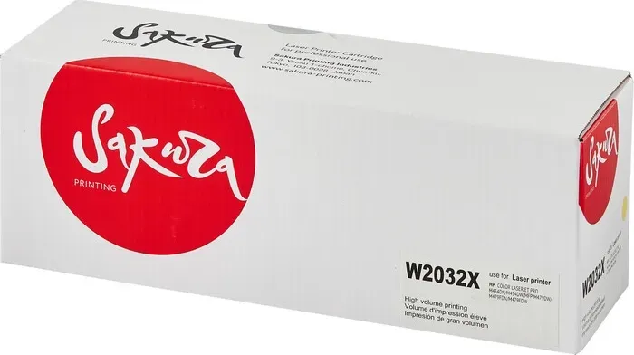 Картридж Sakura W2032X (415X) для HP, желтый, 6000 к.