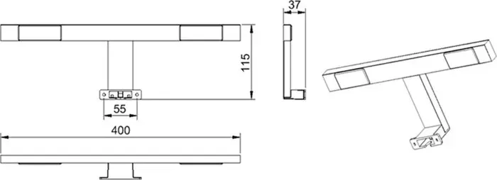 Светильник LEMARK Universal 40 см (LM40SV)