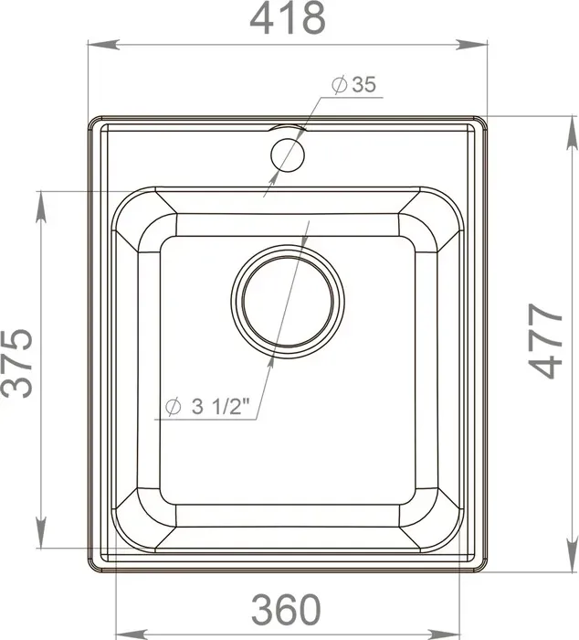 Мойка кухонная Reflection Quadra RF0243WH белая
