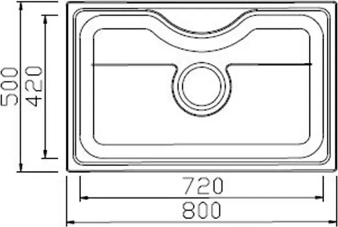 Мойка кухонная Seaman Eco Wien SWT-8050.A Steel Satin
