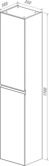 Пенал LEMARK Veon 35х170 белый глянец (LM01V35P)