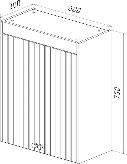 Шкаф LEMARK Romance 60х75 белый глянец (LM07R35SH)