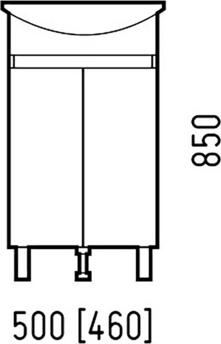 Тумба под раковину Corozo Джуно 46х30 белая (SD-00000691)