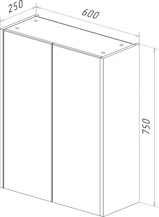 Шкаф LEMARK Combi 60х75 белый глянец (LM03C60SH)