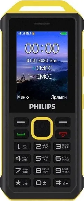 Мобильный телефон Philips E2317 Xenium Yellow Black