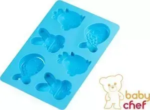 Форма для выпечки Oursson детских пирожных Baby Shef Silicone (BW2412S/AZ)
