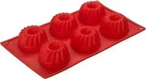 Форма для кексов REGENT 6 ячеек фигурные 30х17.5х3.8 см Silicone (93-SI-FO-24.1)