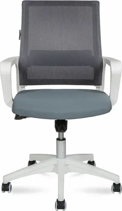 Кресло офисное НОРДEN Бит LB 815BW-AF03-T58 белый пластик / серая сетка / темно серая ткань NORDEN LB / /