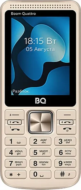 Мобильный телефон BQ 2455 Boom Quattro Золотой