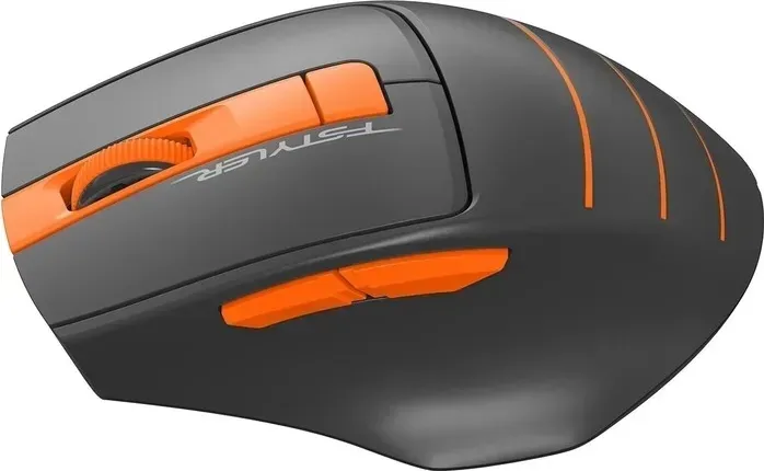 Мышь проводная A4Tech бес Fstyler FG30S grey/orange (USB, оптическая, 2000dpi, 6but, silent) (FG30S ORANGE)