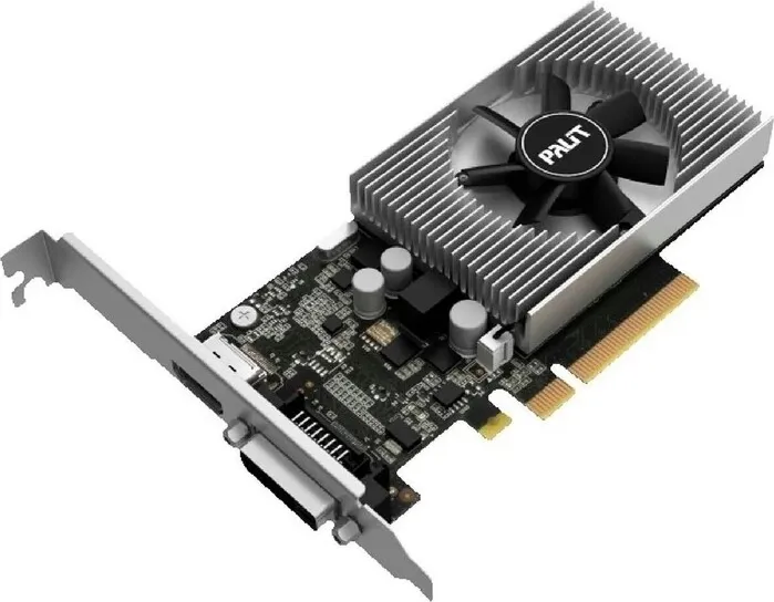 Видеокарта Palit NVIDIA GeForce GT1030 2Gb (64bit/DDR4/DVI/HDMI/RTL) (NEC103000646-1082F)