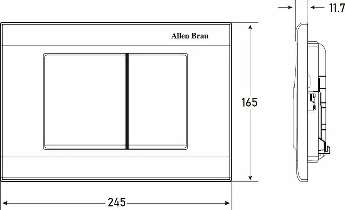 Кнопка смыва Allen Brau Liberty сатин (9.20002.MG)