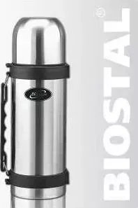 Термос BIOSTAL 1.2 л с кнопкой и ручкой NY-1200-2