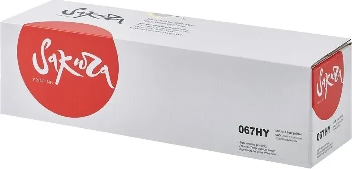 Картридж Sakura 067HY (5103C002) для Canon i-SENSYS LBP631/LBP633/MF651/MF655/MF657, желтый, 2350 к.