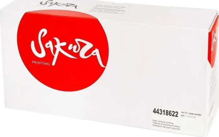 Картридж Sakura 44318622 для OKI, черный, 11500 к.