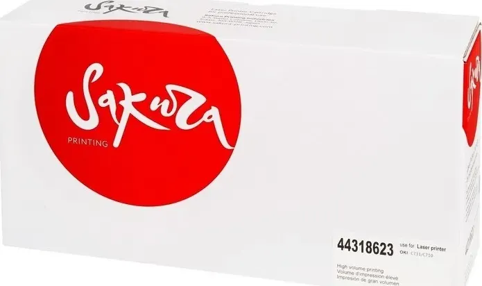 Картридж Sakura 44318623 для OKI, черный, 11500 к.