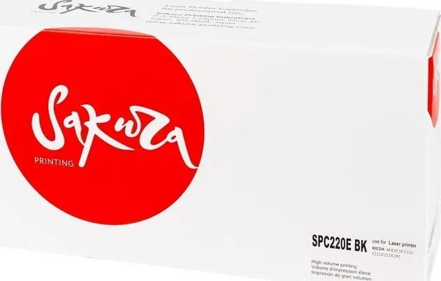 Картридж Sakura SPC220EBK для Ricoh, черный, 2300 к.