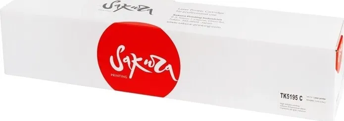 Картридж Sakura TK5195C (1T02R4CNL0) для Kyocera, голубой, 16000 к.