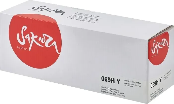Картридж Sakura 069HY (5095C002) для Canon I-Sensys LBP673Cdw/ MF750C, желтый, 5500к.
