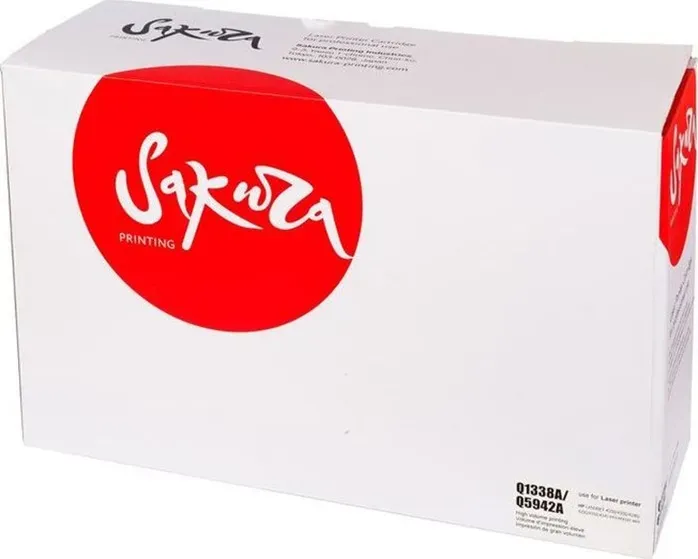 Картридж Sakura Q5942A/Q1338A для HP, черный, 12000 к.