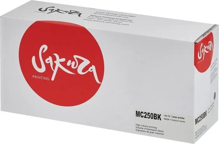 Картридж Sakura MC250BK для Ricoh, черный, 2300 к.
