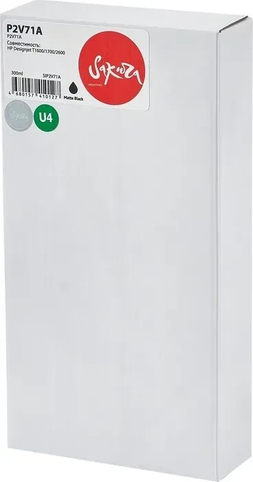 Картридж Sakura P2V71A (№730 Matte Black) для HP, черный матовый, 300 мл.